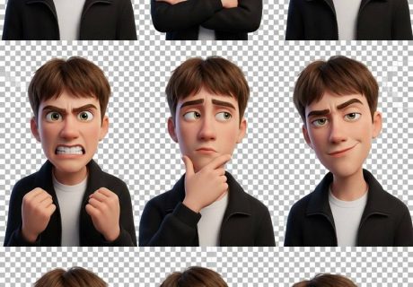 Промт стикеры в стиле Pixar