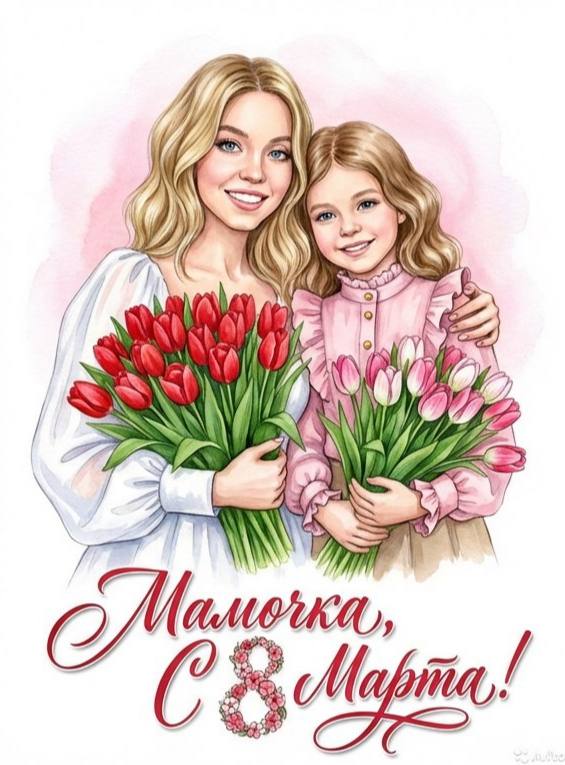 Промт открытки на 8 марта